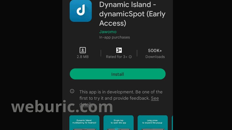 how to install Dynamic Island on Android