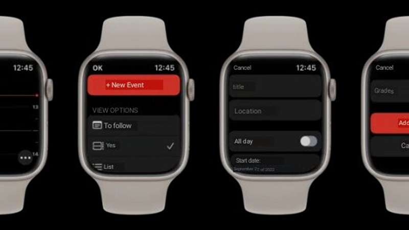 how to create calendar events on Apple Watch-weburic